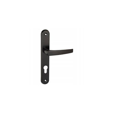 Klamka do drzwi  z szyldem 72 wkład czarna